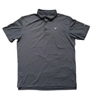 Callaway Gray Athletic Polo Shirt L or XL